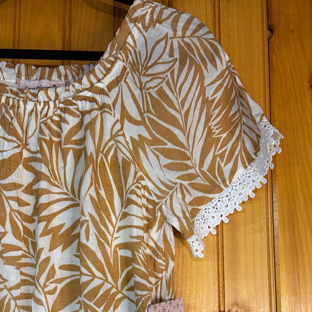 Love Blossom Floral Leaf Print Dress - Picture 7 of 11